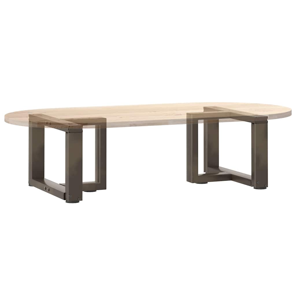 Salongbordben T-formet 2 stk svart 40x25x(30-31) cm stål