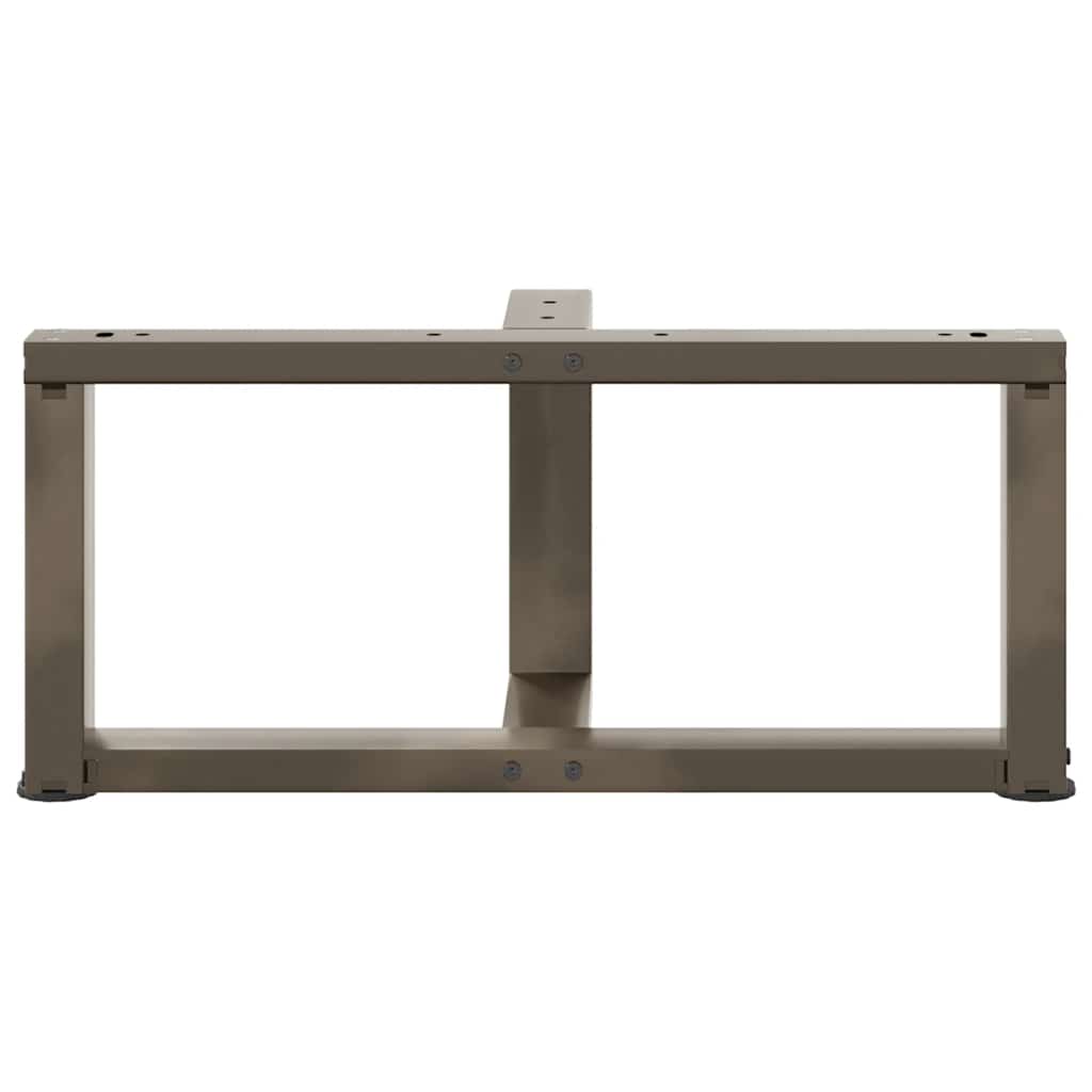 Salongbordben T-formet 2 stk svart 60x25x(30-31) cm stål