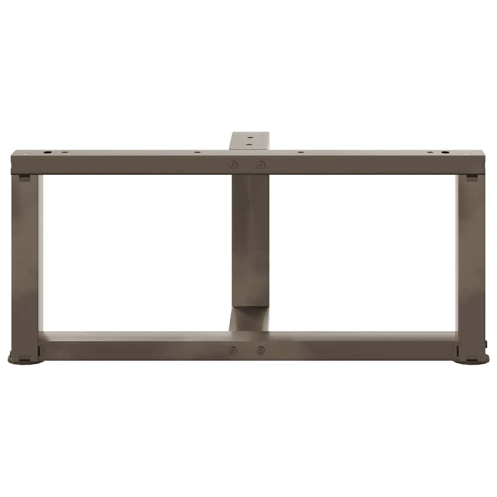 Salongbordben T-formet 2 stk svart 70x25x(30-31) cm stål