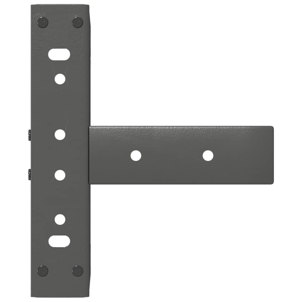 Salongbordben T-formet 2 stk antrasitt 28x25x(42-43) cm stål
