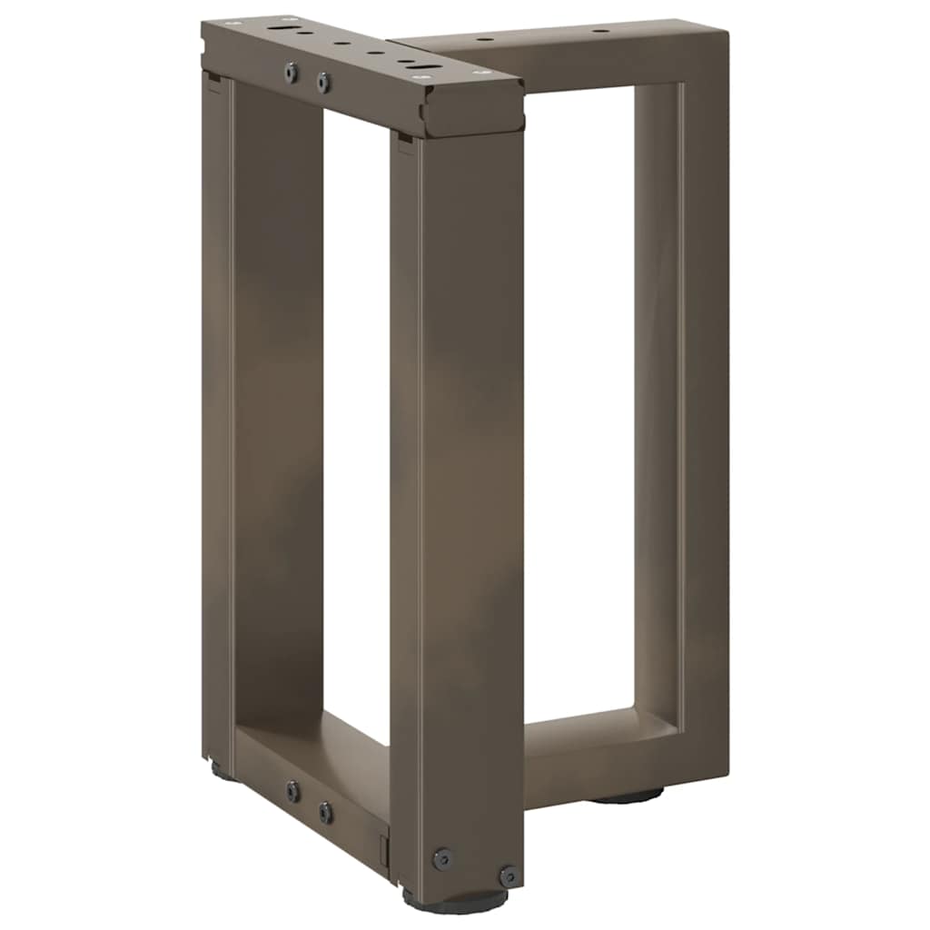 Salongbordben T-formet 2 stk svart 28x25x(42-43) cm stål