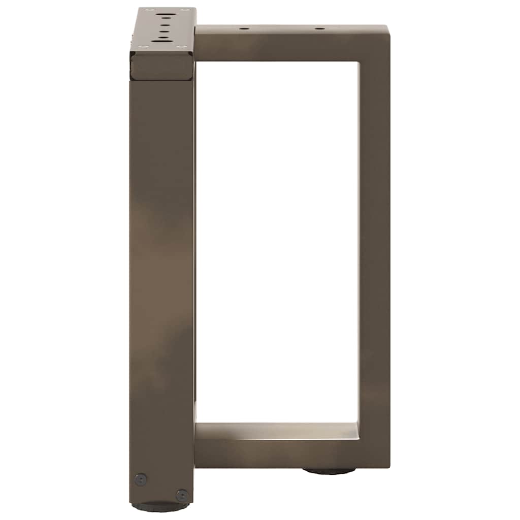 Salongbordben T-formet 2 stk svart 28x25x(42-43) cm stål