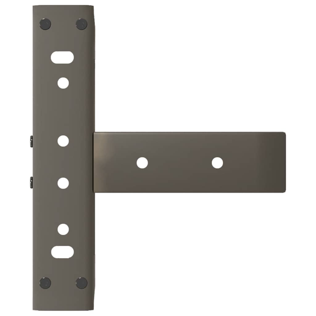 Salongbordben T-formet 2 stk svart 28x25x(42-43) cm stål