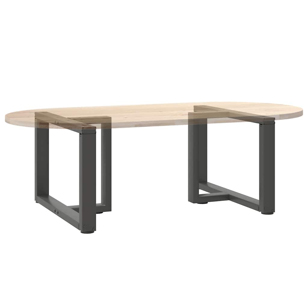 Salongbordben T-formet 2 stk antrasitt 60x25x(42-43) cm stål
