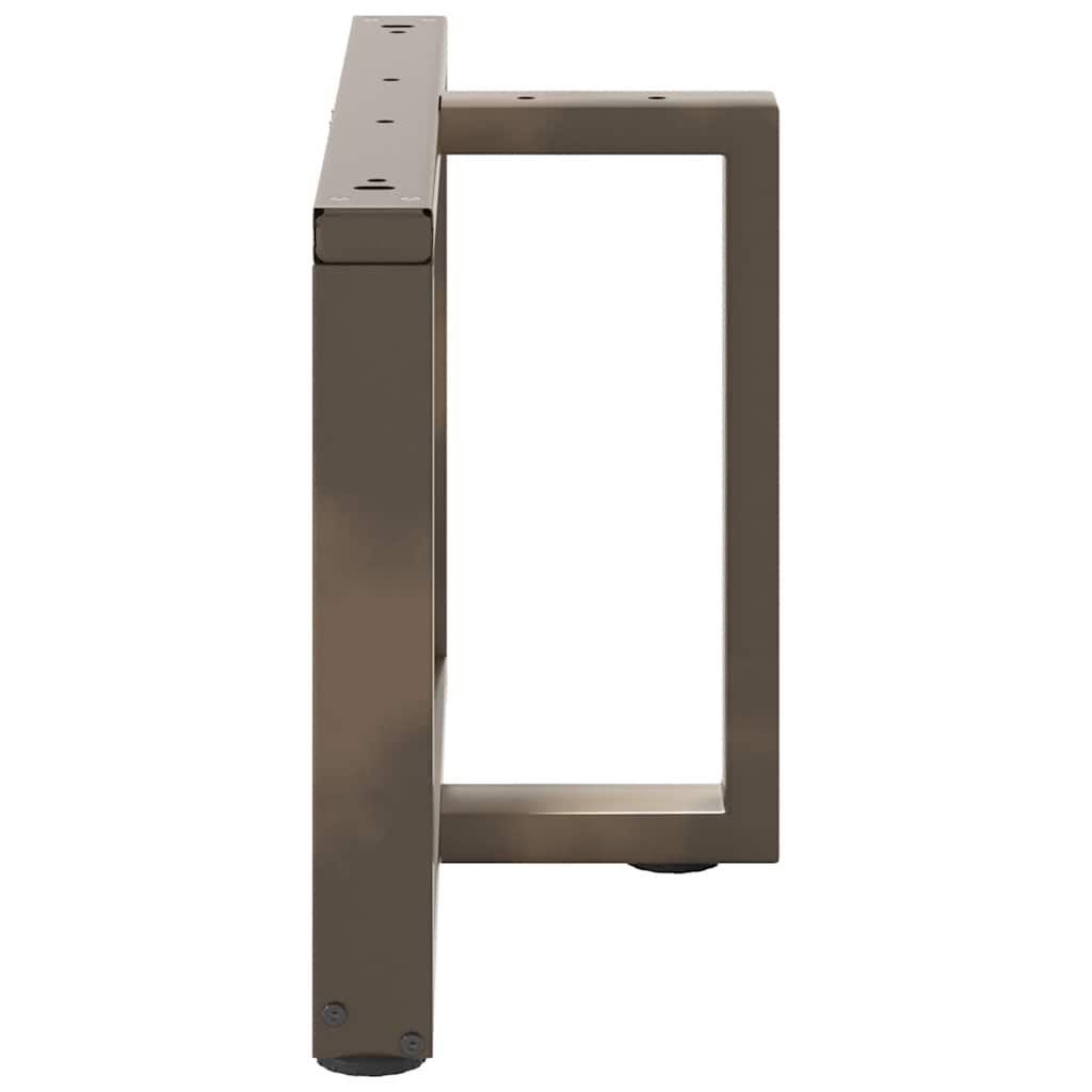 Salongbordben T-formet 2 stk svart 70x25x(42-43) cm stål