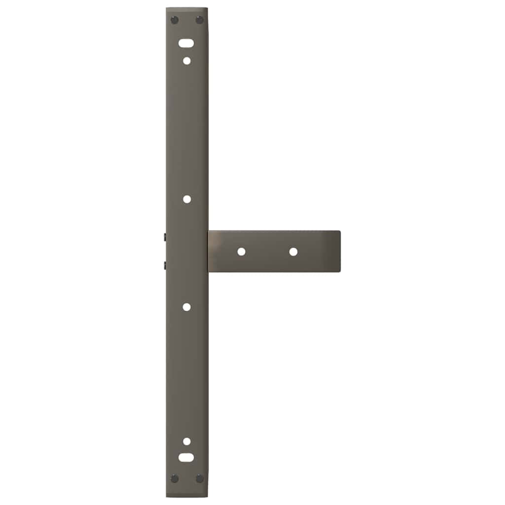 Salongbordben T-formet 2 stk svart 70x25x(42-43) cm stål