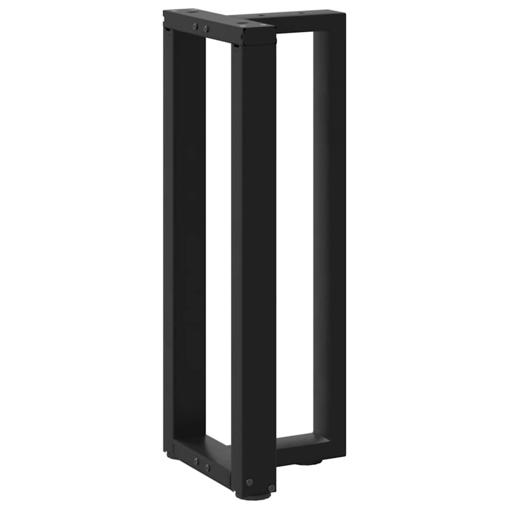 Konsollbordben T-formet 2 stk svart 25x28x(72-73) cm stål