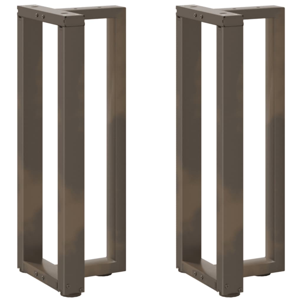 Konsollbordben T-formet 2 stk svart 25x28x(72-73) cm stål