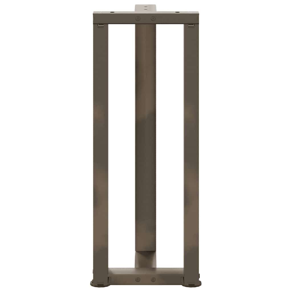 Konsollbordben T-formet 2 stk svart 25x28x(72-73) cm stål