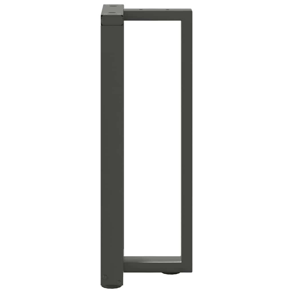 Konsollbordben T-formet 2 stk antrasitt 38x25x(72-73) cm stål