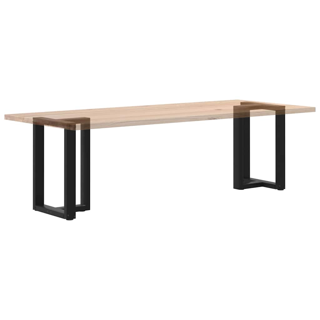 Spisebordben T-formet 2 stk svart 60x35x(72-73) cm stål