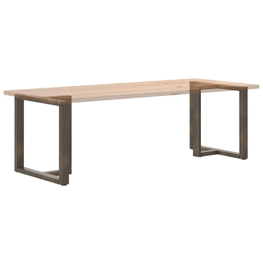 Spisebordben T-formet 2 stk svart 70x35x(72-73) cm stål