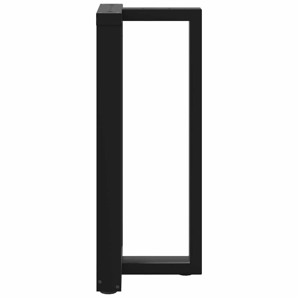 Barbordben T-formet 2 stk svart 40x35x(90-91) cm stål