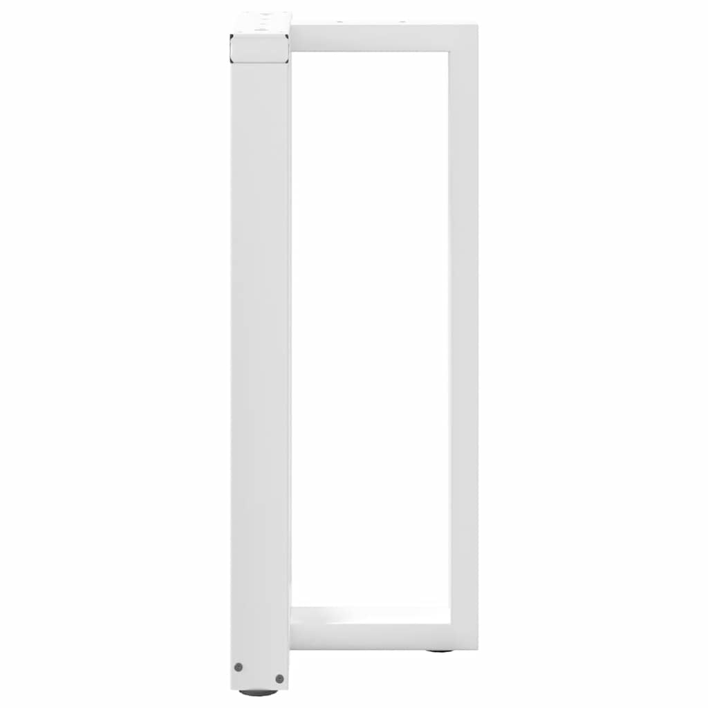 Barbordben T-formet 2 stk hvit 40x35x(90-91) cm stål