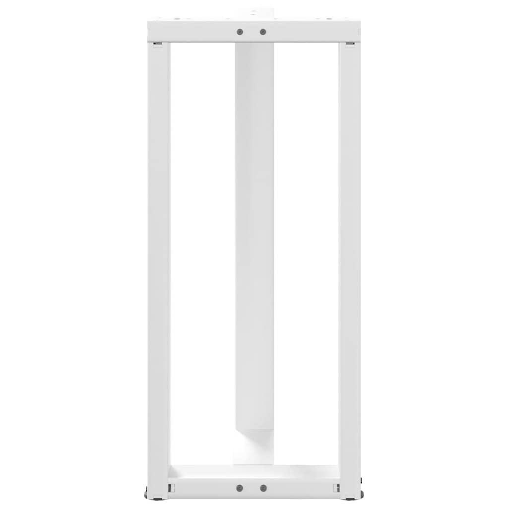 Barbordben T-formet 2 stk hvit 40x35x(90-91) cm stål