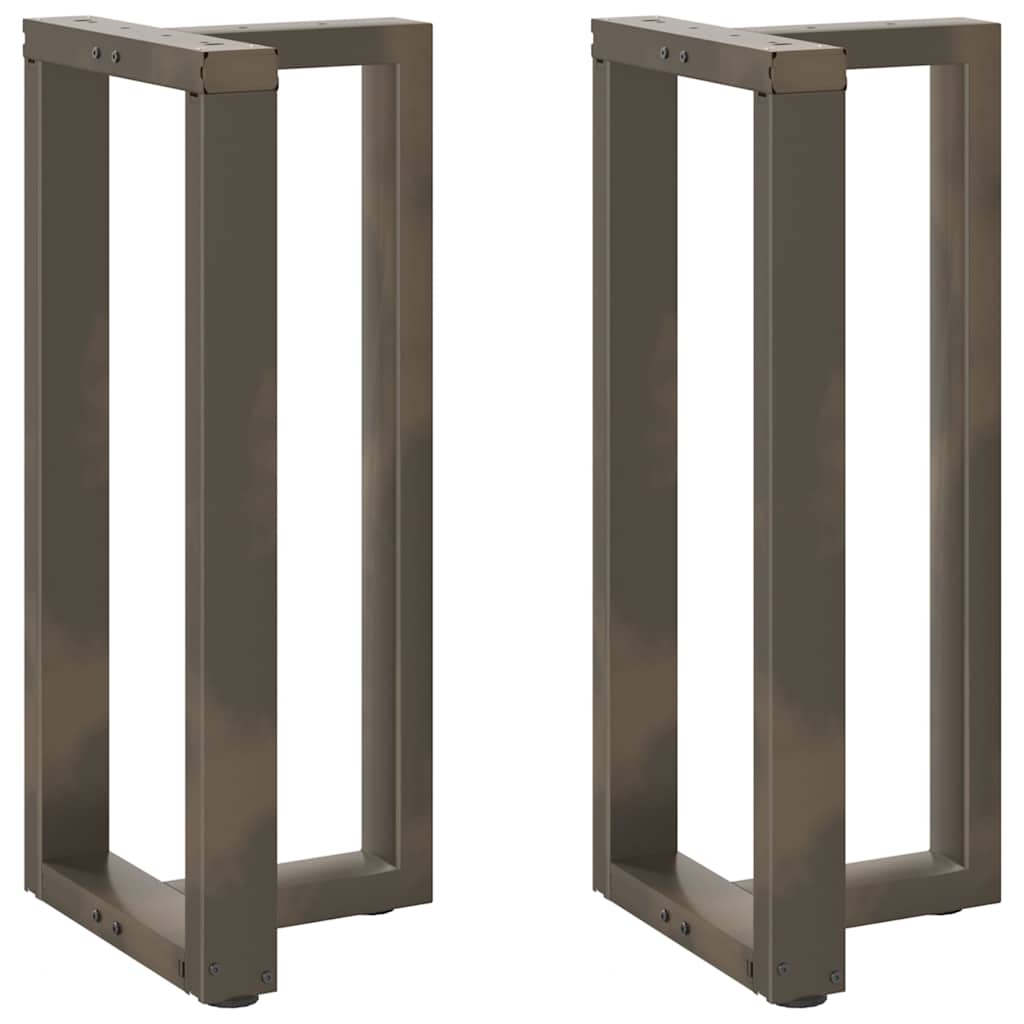 Barbordben T-formet 2 stk svart 40x35x(90-91) cm stål