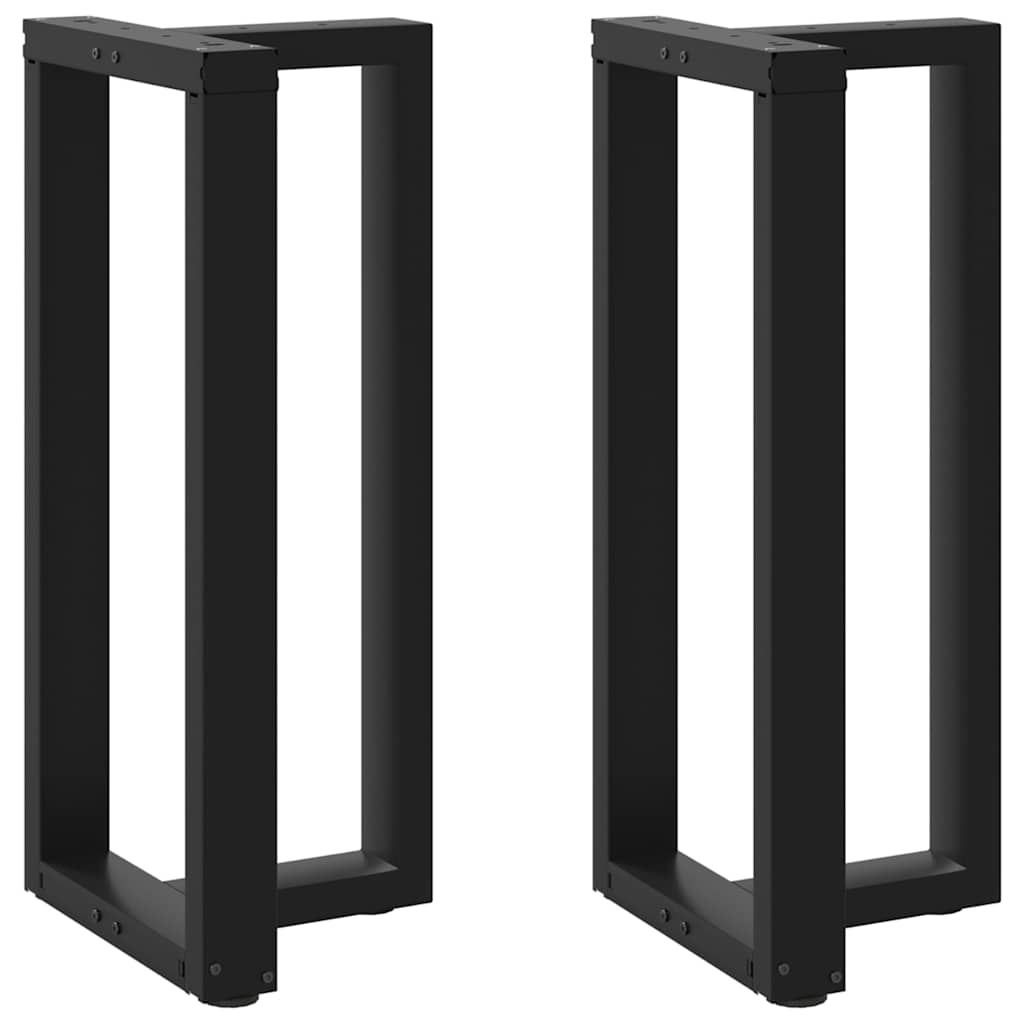 Barbordben T-formet 2 stk svart 50x35x(90-91) cm stål