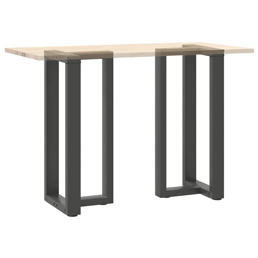 Barbordben T-formet 2 stk antrasitt 50x35x(90-91) cm stål