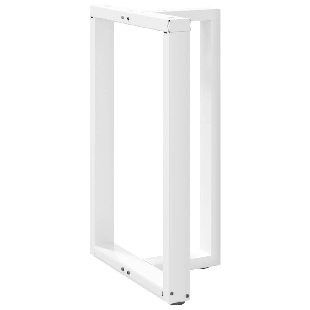 Barbordben T-formet 2 stk hvit 60x35x(90-91) cm stål