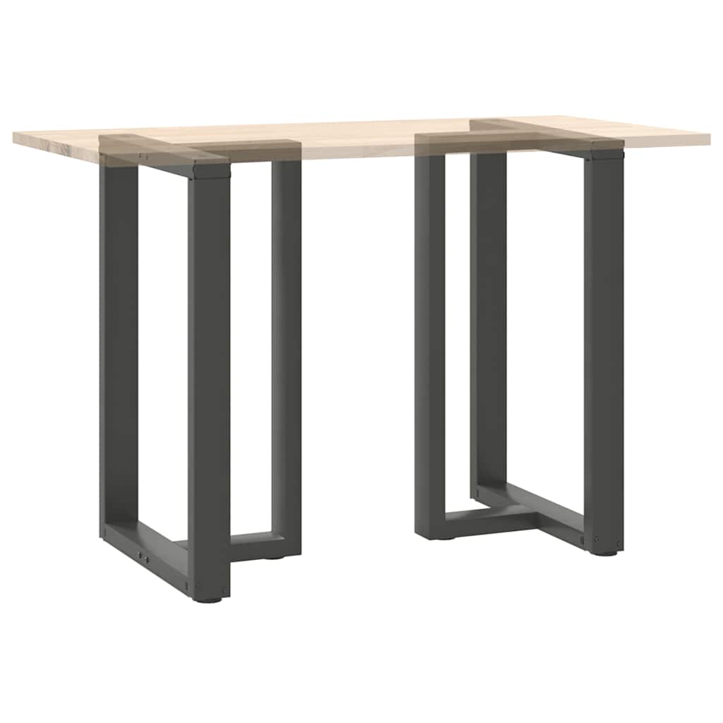 Barbordben T-formet 2 stk antrasitt 60x35x(90-91) cm stål