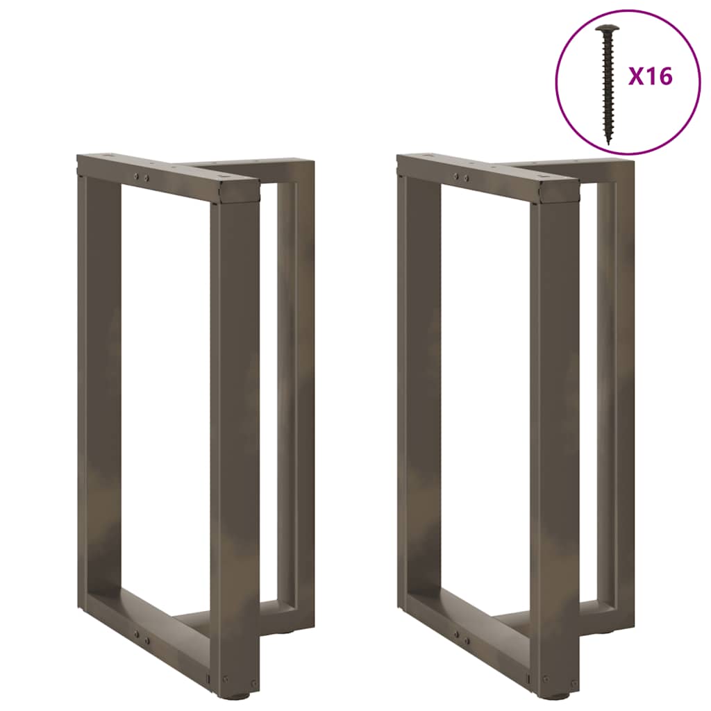 Barbordben T-formet 2 stk svart 60x35x(90-91) cm stål