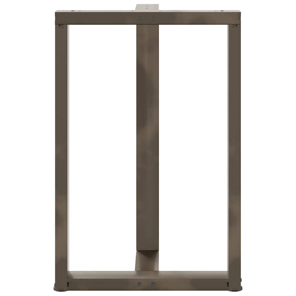 Barbordben T-formet 2 stk svart 60x35x(90-91) cm stål