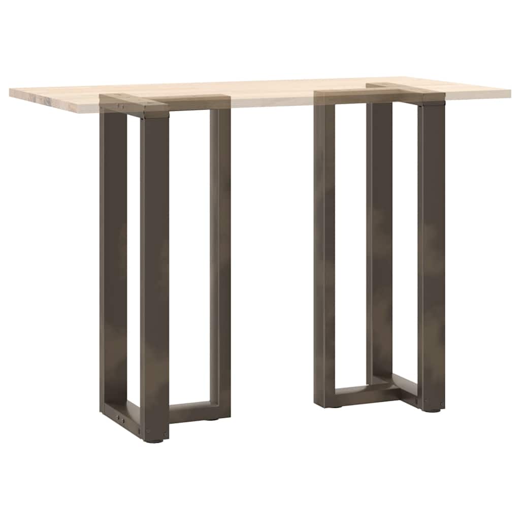 Barbordben T-formet 2 stk svart 40x35x(100-101) cm stål