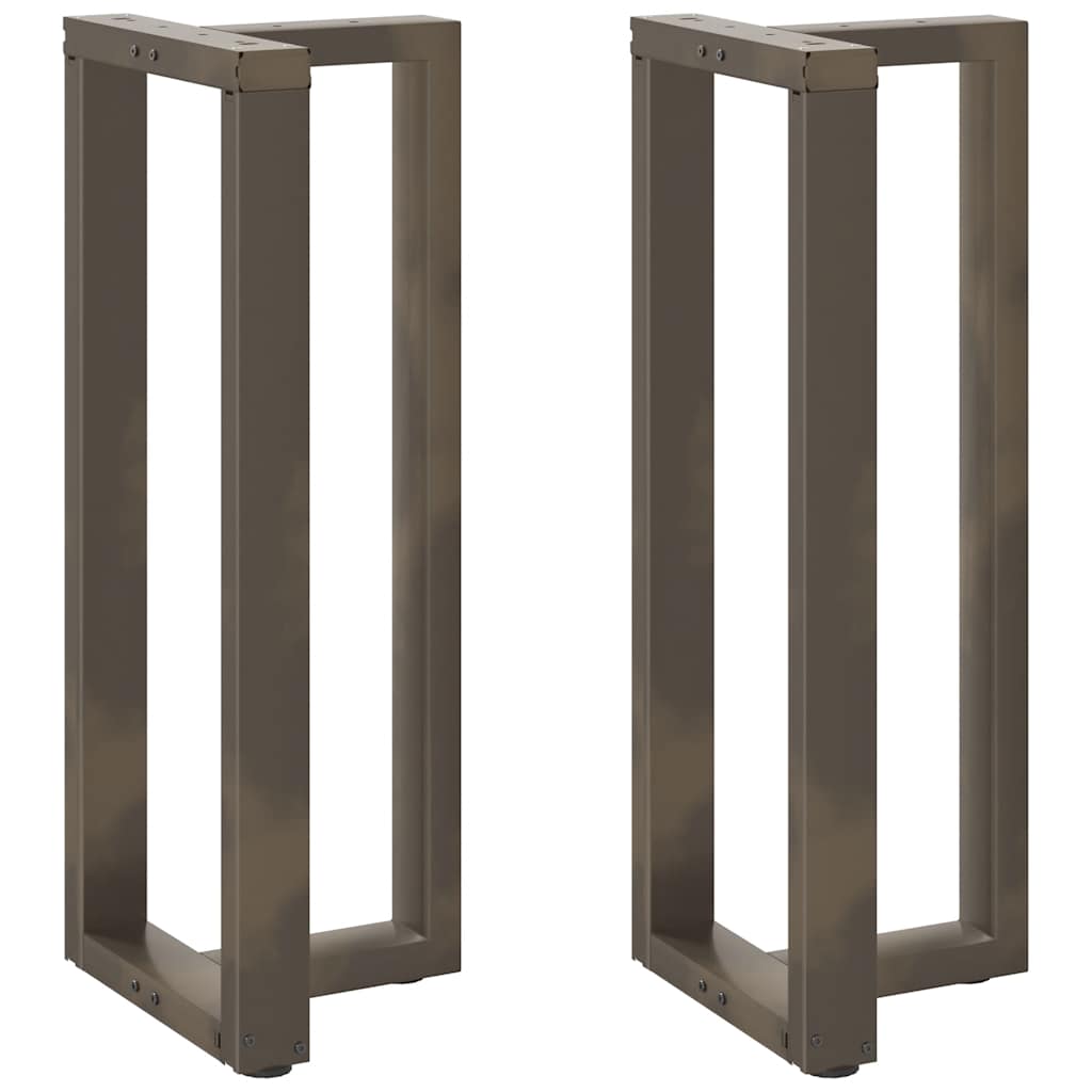 Barbordben T-formet 2 stk svart 50x35x(100-101) cm stål