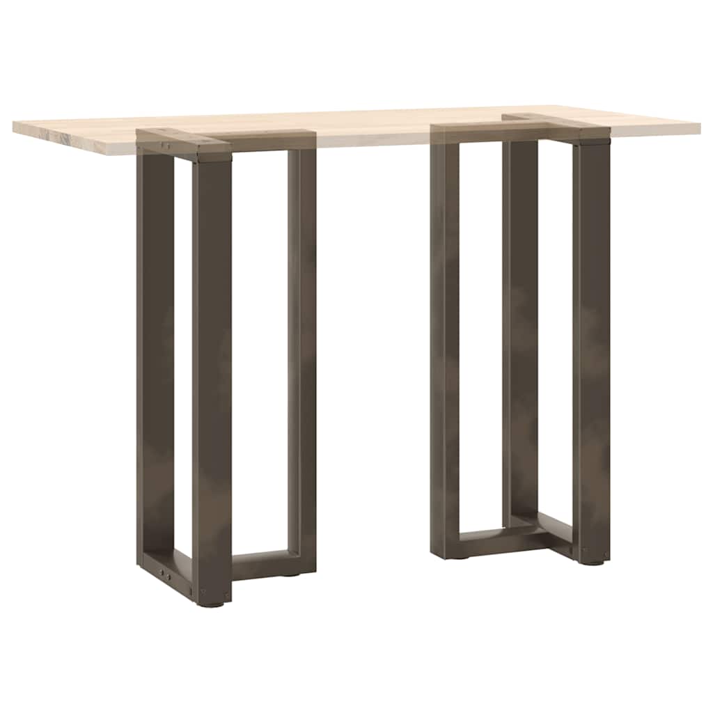 Barbordben T-formet 2 stk svart 50x35x(100-101) cm stål