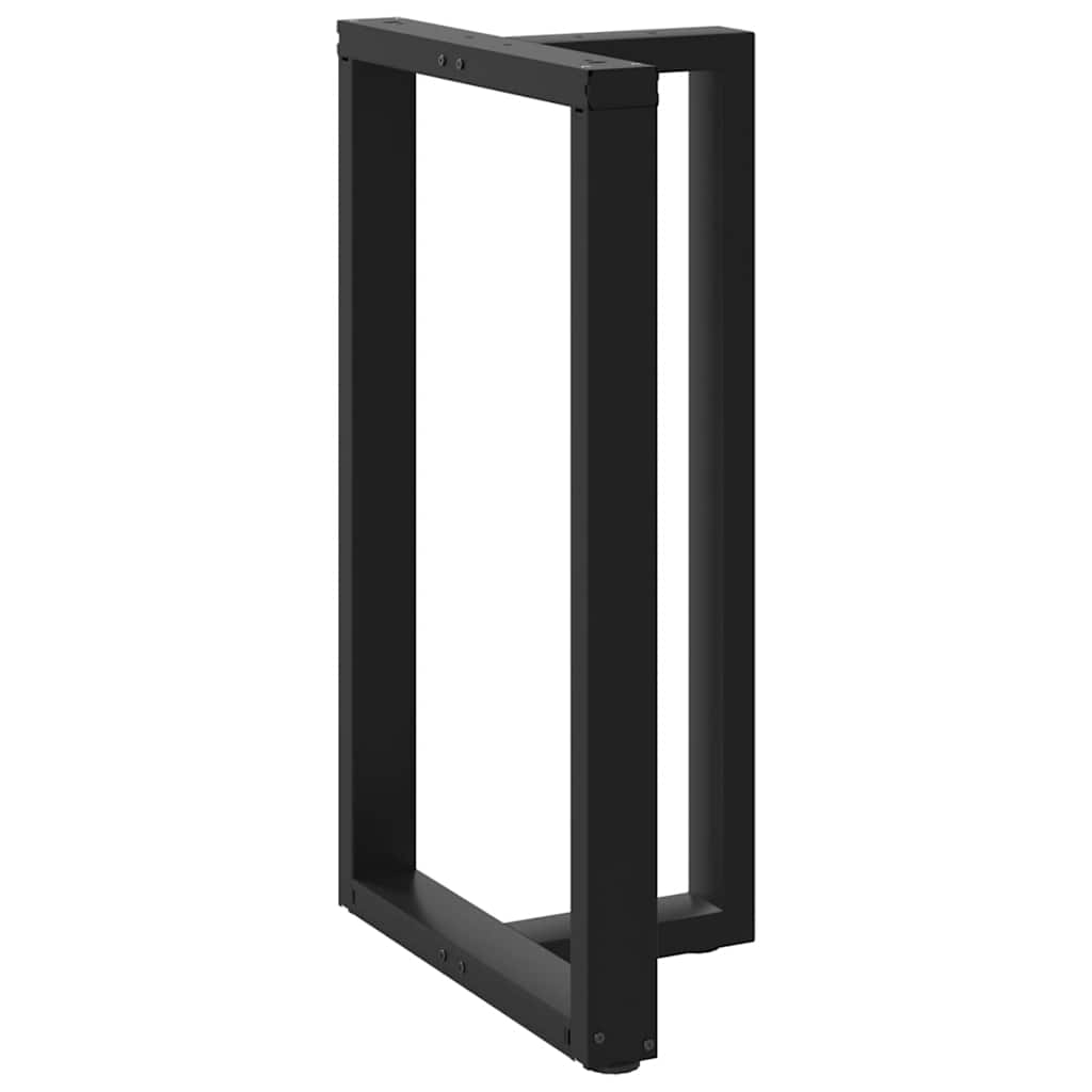 Barbordben T-formet 2 stk svart 60x35x(100-101) cm stål