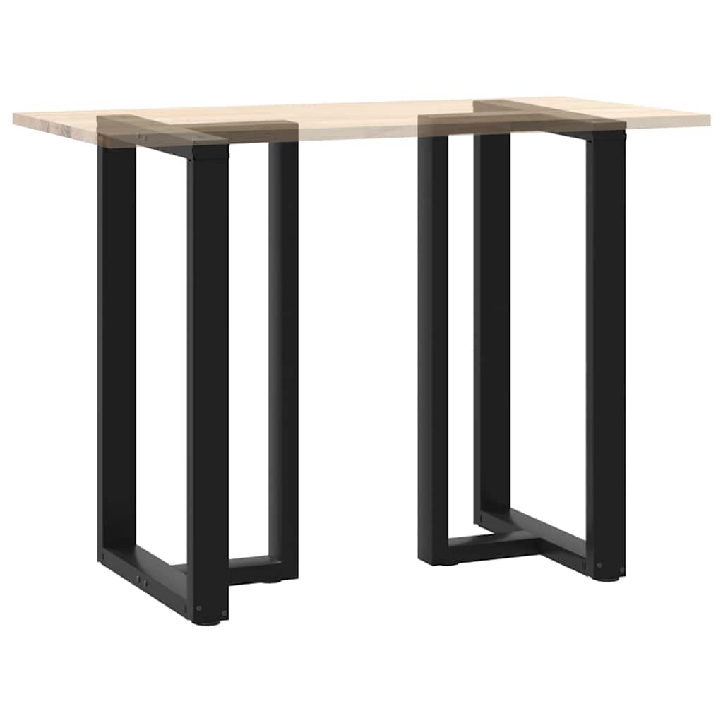 Barbordben T-formet 2 stk svart 60x35x(100-101) cm stål