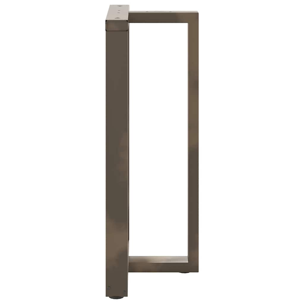 Barbordben T-formet 2 stk svart 60x35x(100-101) cm stål
