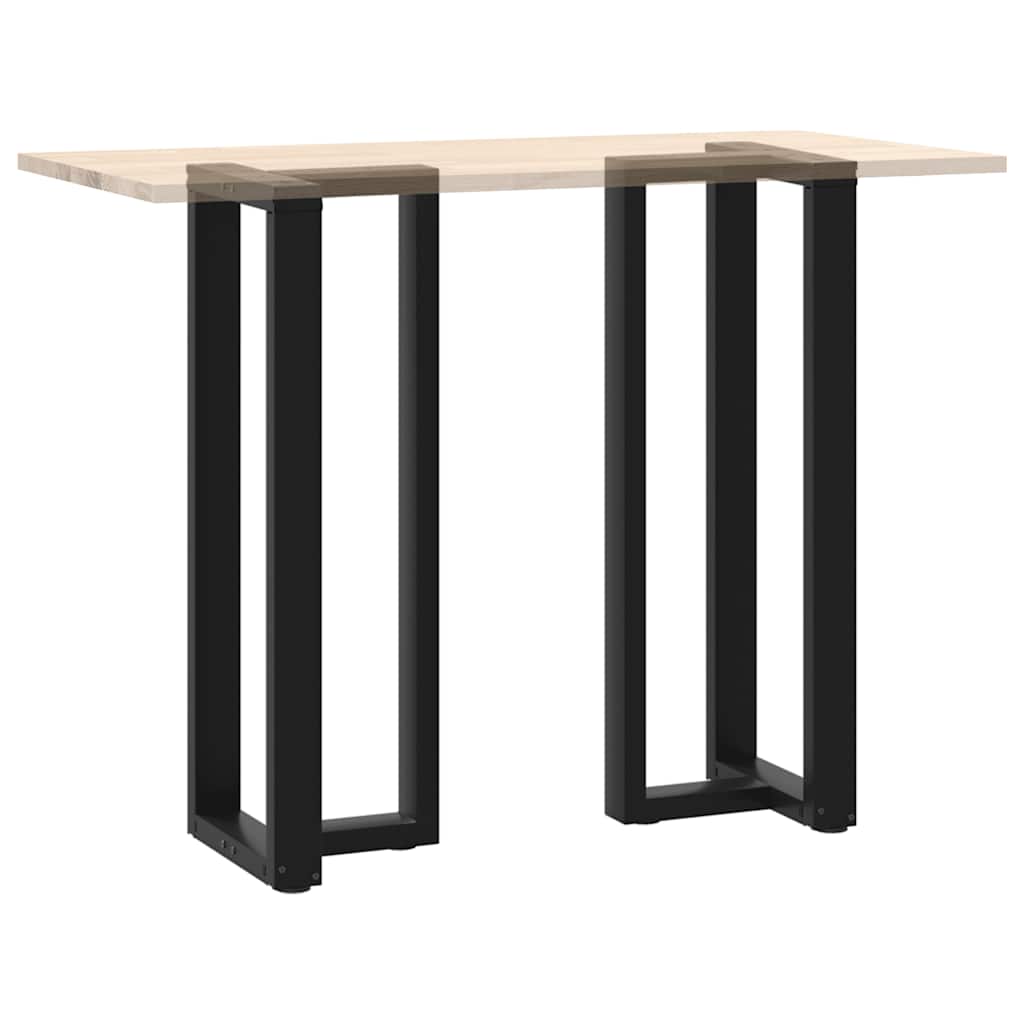 Barbordben T-formet 2 stk svart 40x35x(110-111) cm stål