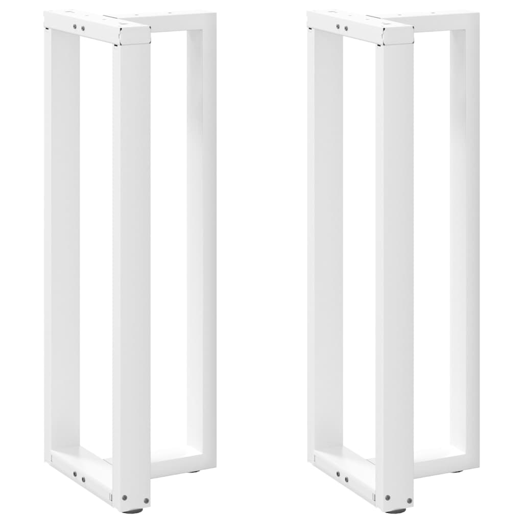 Barbordben T-formet 2 stk hvit 40x35x(110-111) cm stål