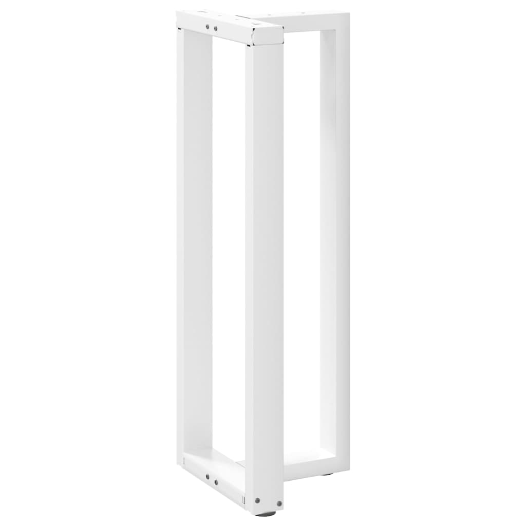 Barbordben T-formet 2 stk hvit 40x35x(110-111) cm stål
