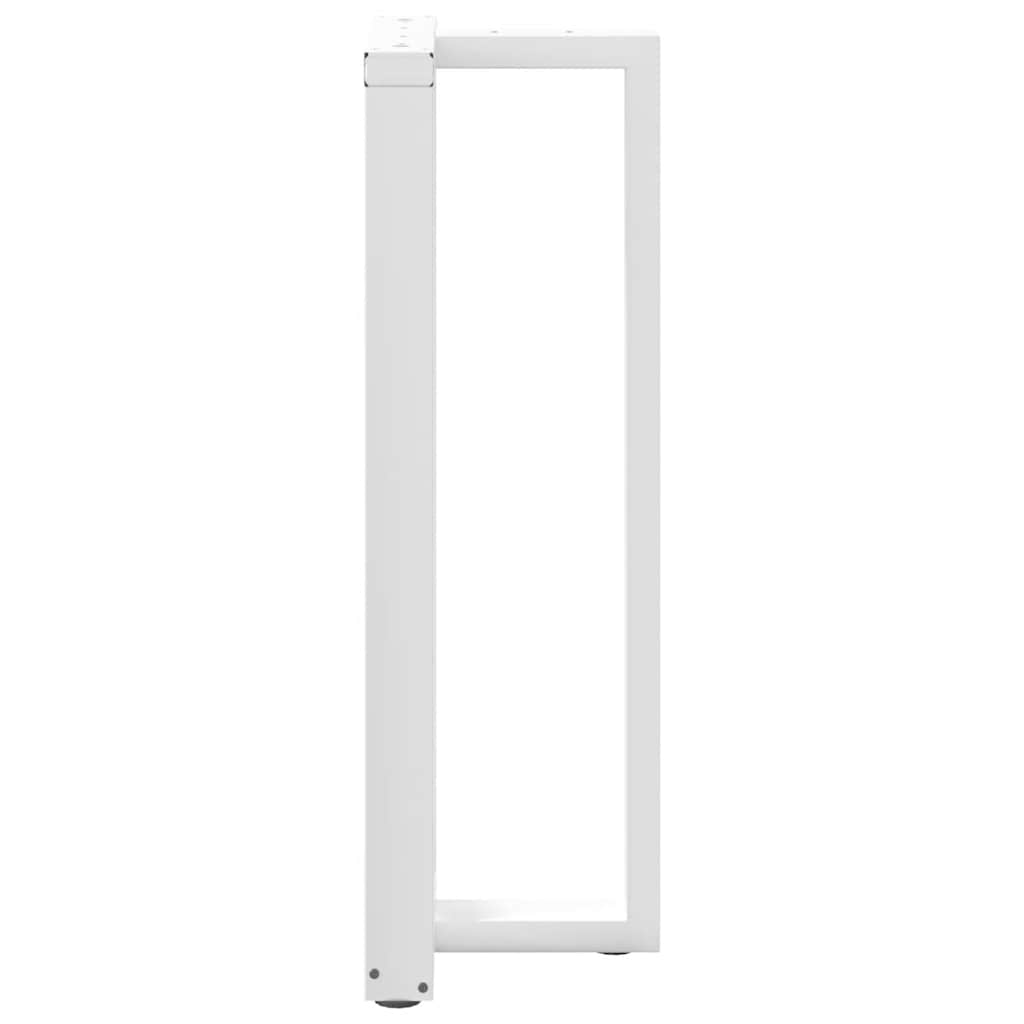 Barbordben T-formet 2 stk hvit 40x35x(110-111) cm stål