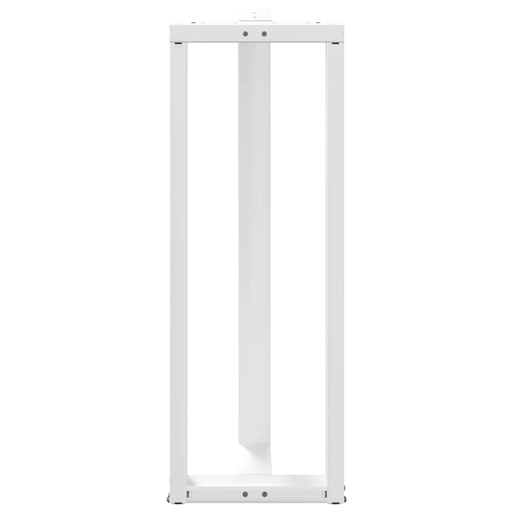 Barbordben T-formet 2 stk hvit 40x35x(110-111) cm stål
