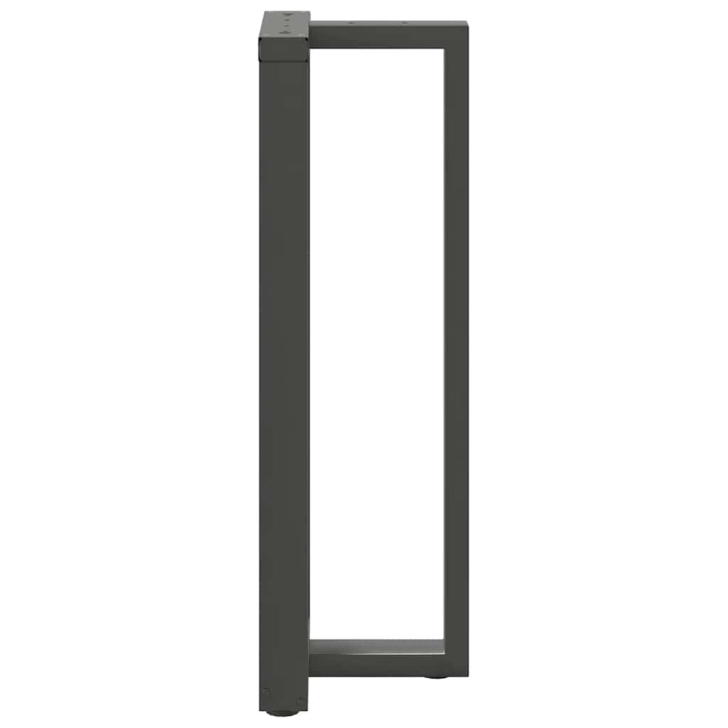 Barbordben T-formet 2 stk antrasitt 40x35x(110-111) cm stål