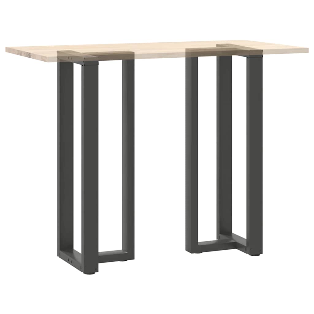 Barbordben T-formet 2 stk antrasitt 40x35x(110-111) cm stål
