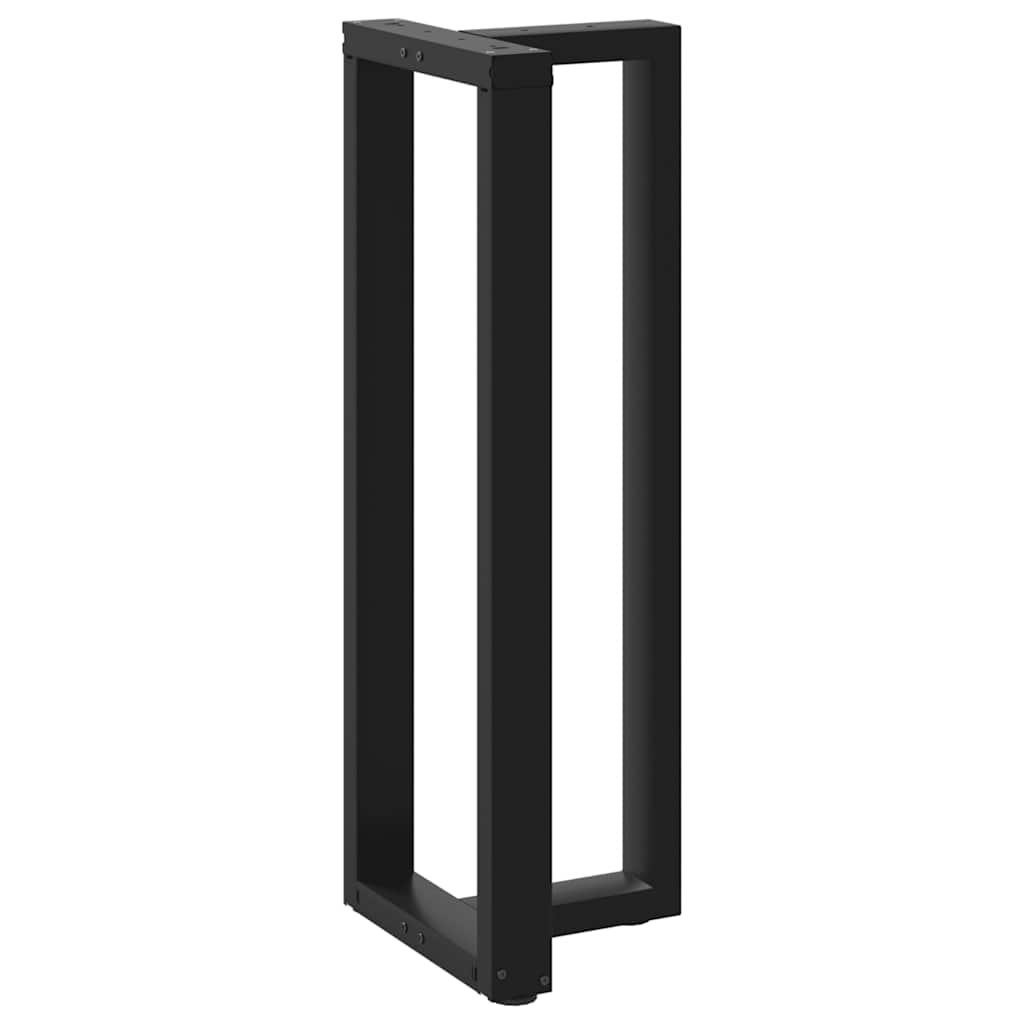 Barbordben T-formet 2 stk svart 50x35x(110-111) cm stål