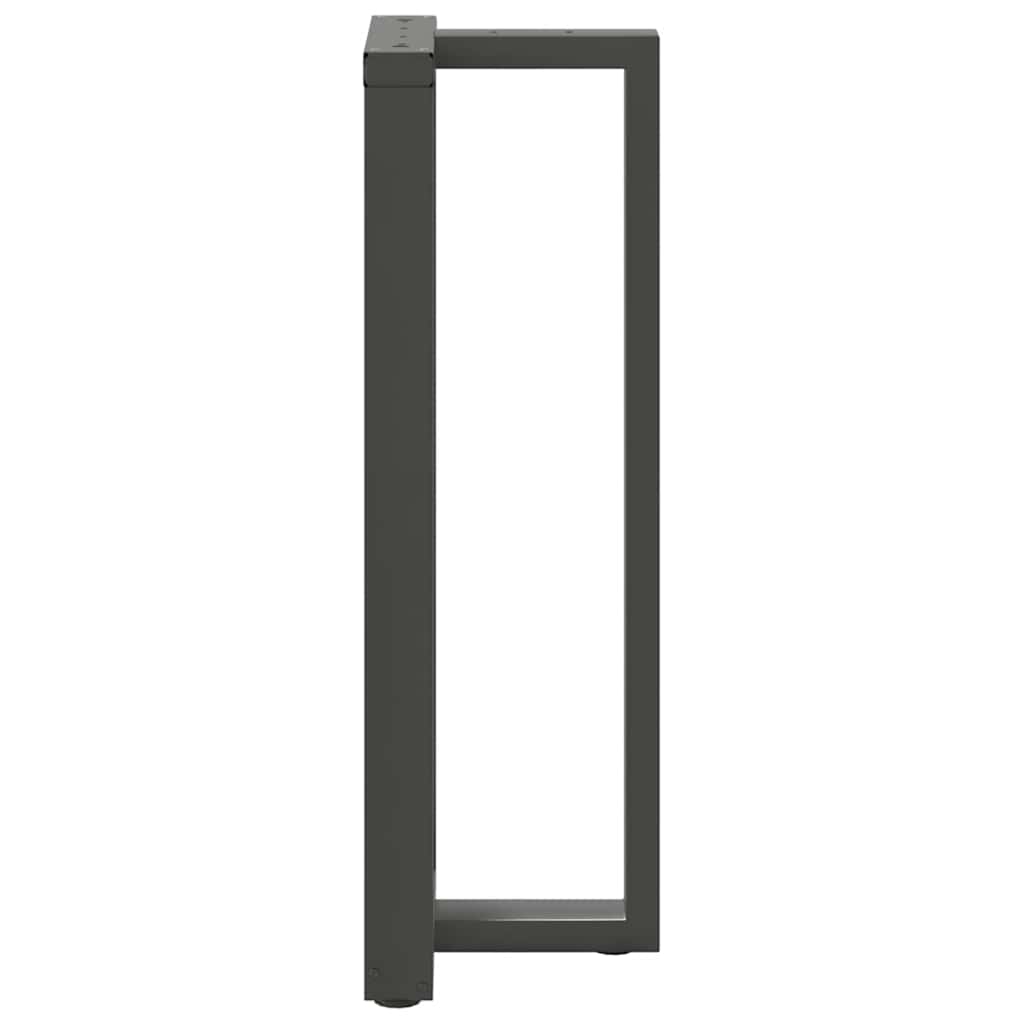 Barbordben T-formet 2 stk antrasitt 50x35x(110-111) cm stål