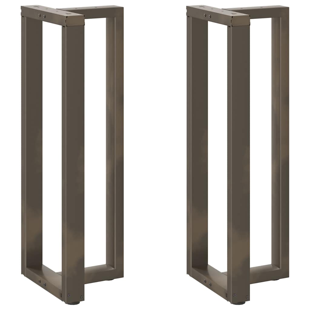 Barbordben T-formet 2 stk svart 50x35x(110-111) cm stål