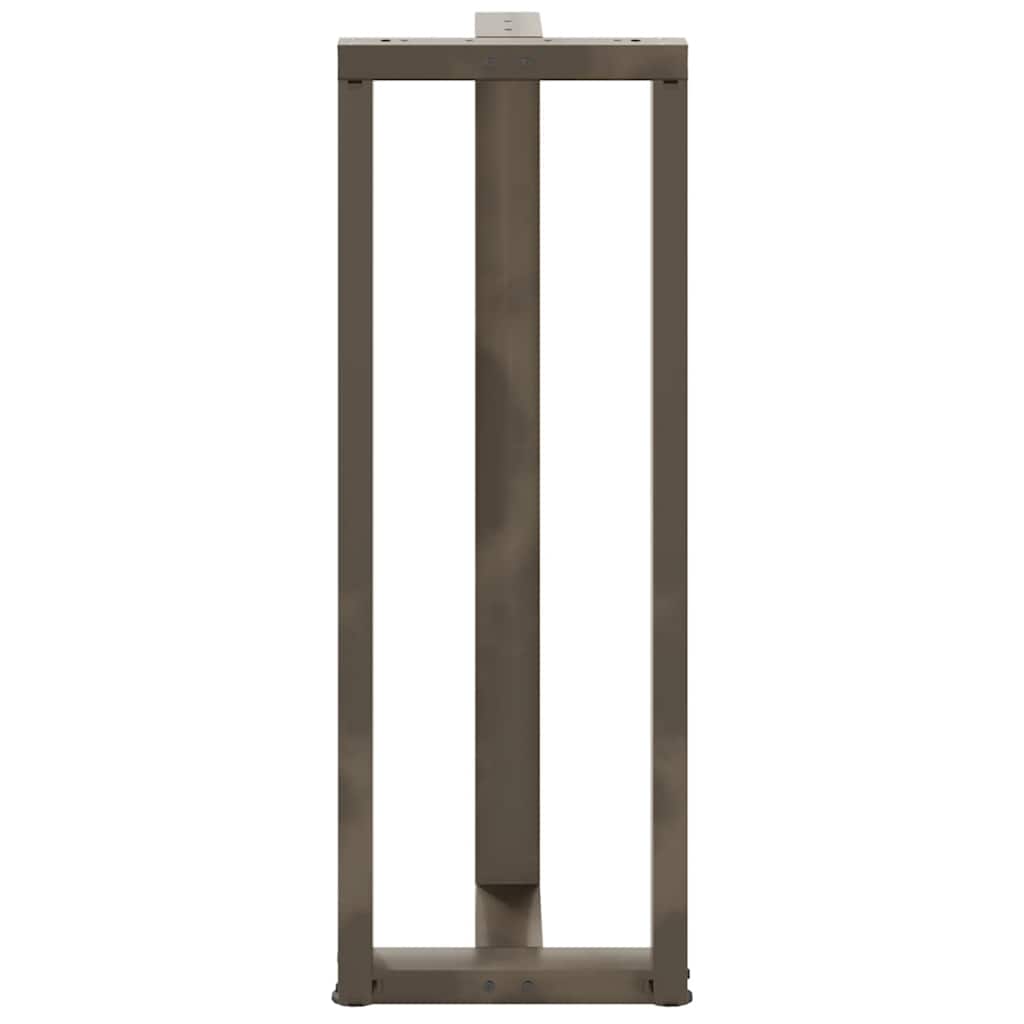 Barbordben T-formet 2 stk svart 50x35x(110-111) cm stål
