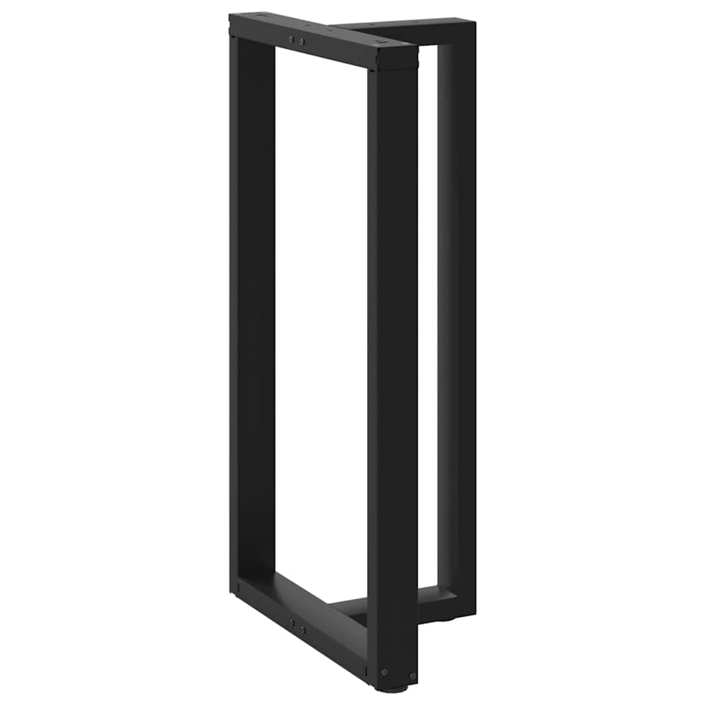 Barbordben T-formet 2 stk svart 60x35x(110-111) cm stål