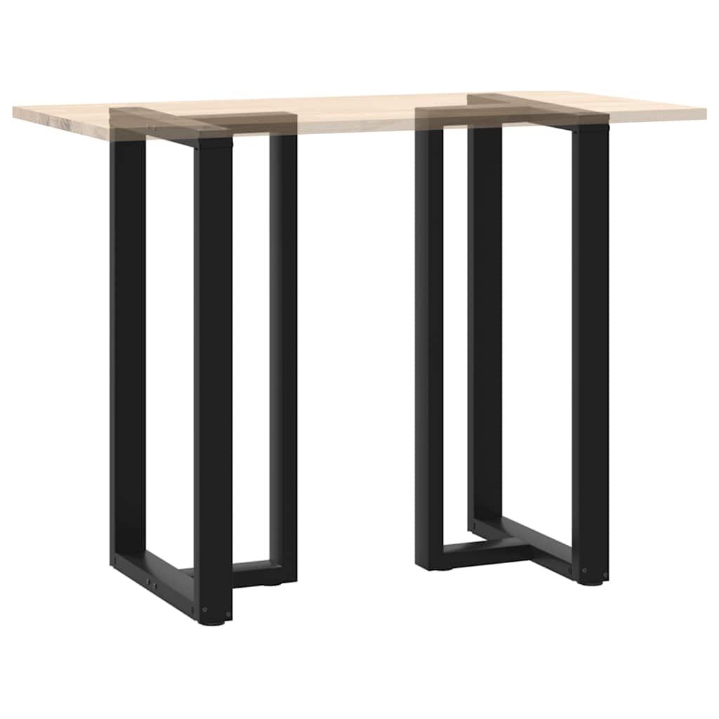 Barbordben T-formet 2 stk svart 60x35x(110-111) cm stål