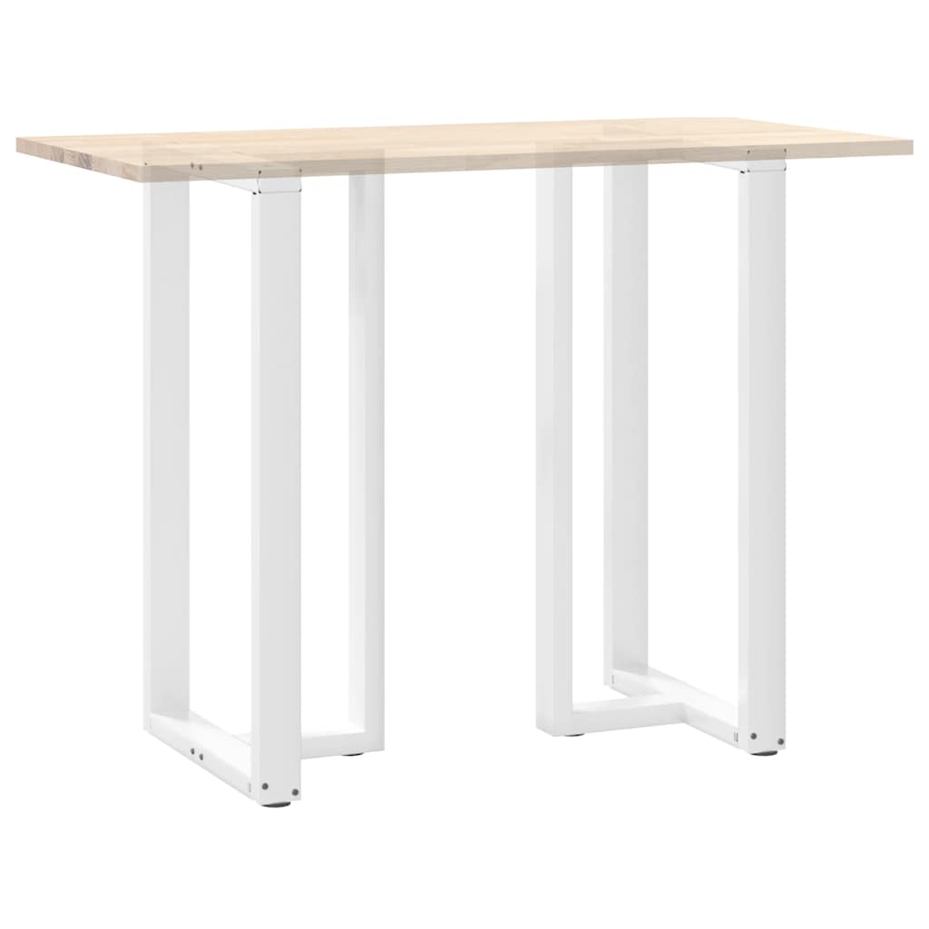 Barbordben T-formet 2 stk hvit 60x35x(110-111) cm stål