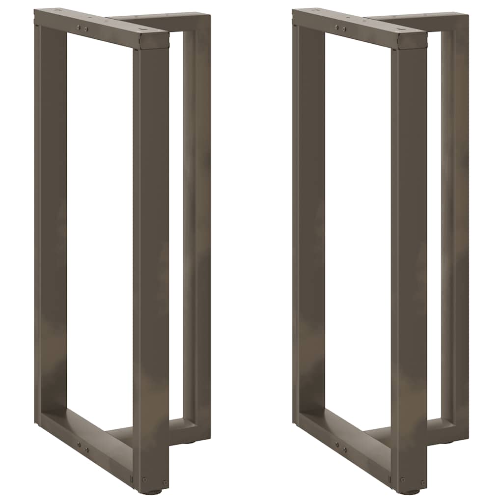 Barbordben T-formet 2 stk svart 60x35x(110-111) cm stål