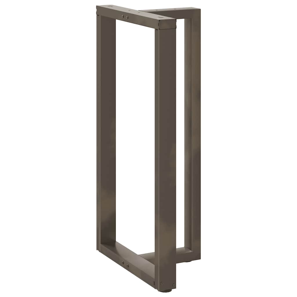 Barbordben T-formet 2 stk svart 60x35x(110-111) cm stål