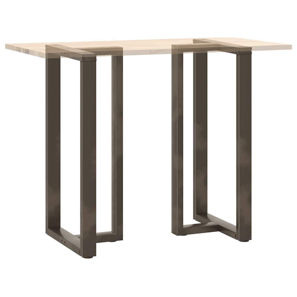Barbordben T-formet 2 stk svart 60x35x(110-111) cm stål