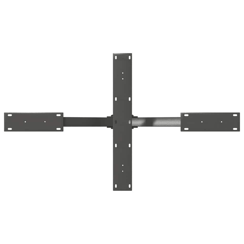 Salongbordben edderkoppformet antrasitt 98x58x(42-43) cm stål